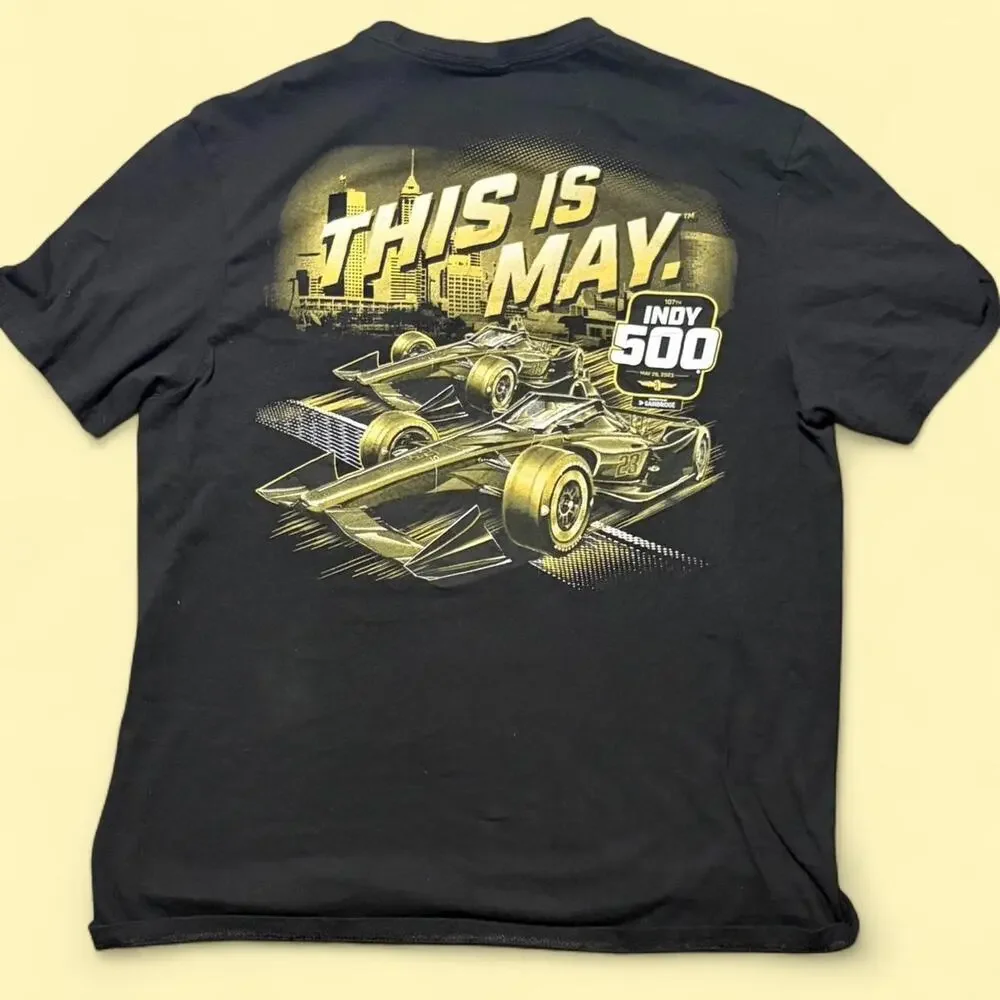 Black and yellow indy 500